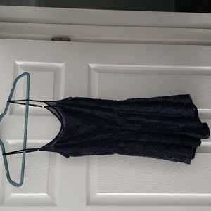 Hollister navy blue lace romper, size Xsmall